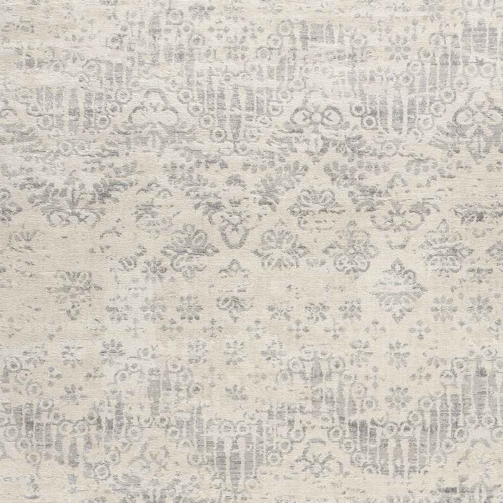 2' X 5' Ivory Abstract Area Rug