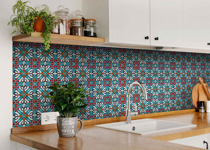 6" X 6" Cali Venice Removable  Peel And Stick Tiles