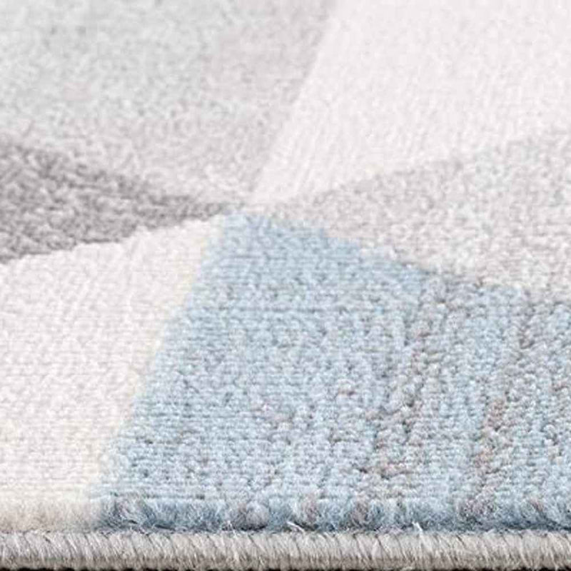 2’ X 3’ Navy Blue Geometric Diamond Scatter Rug