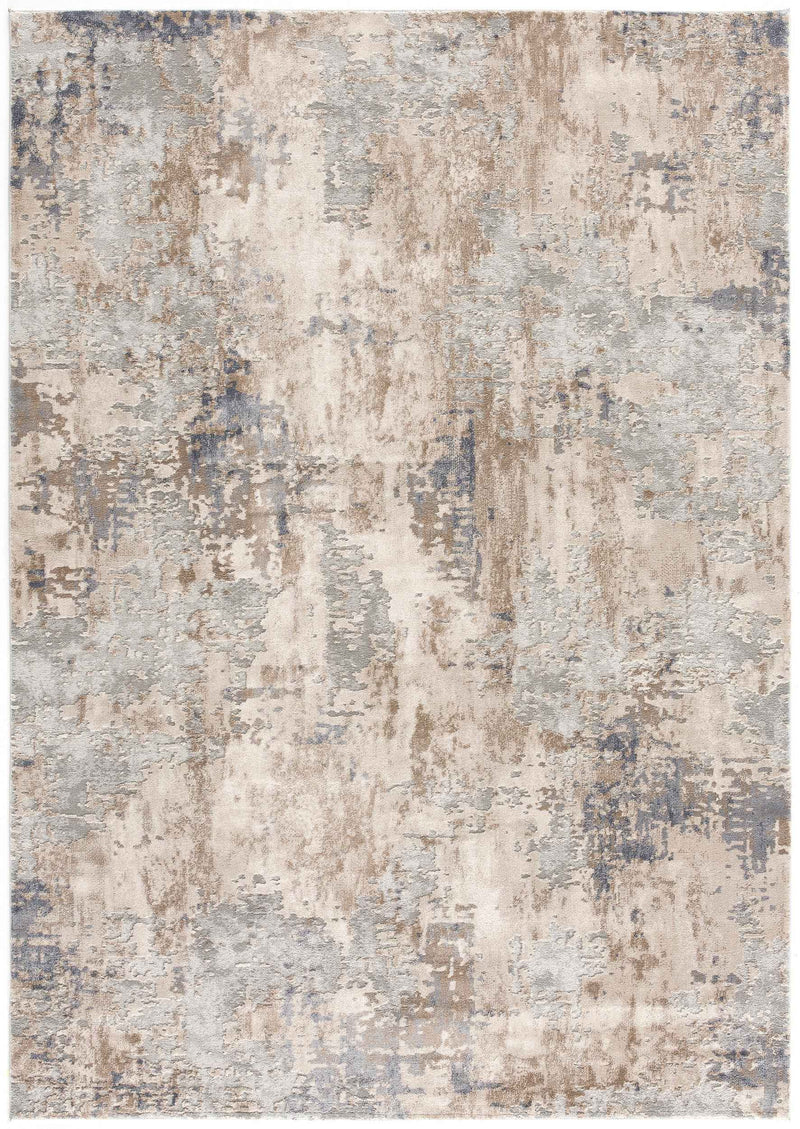 8' X 10' Beige Abstract Dhurrie Area Rug