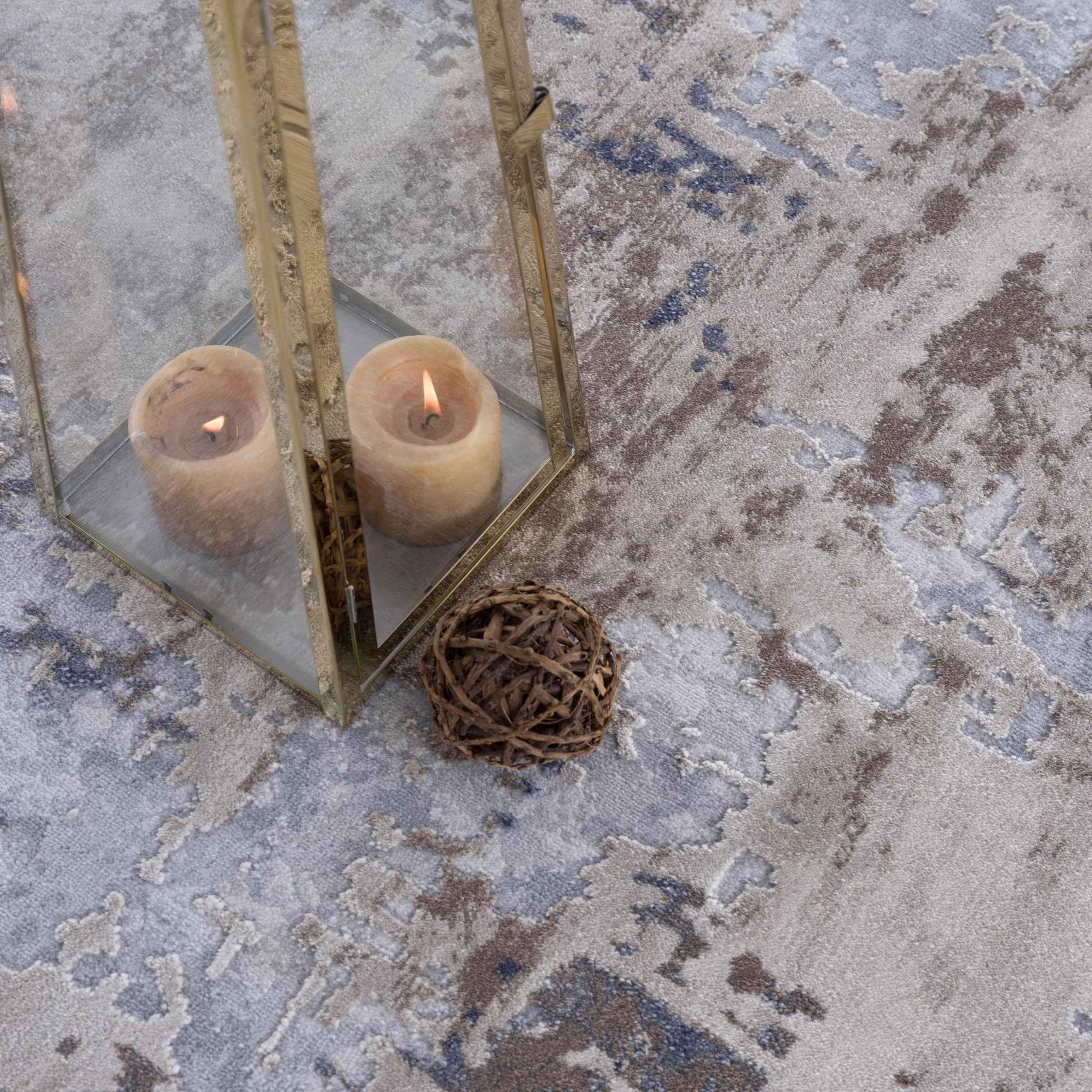 8' X 10' Beige Abstract Dhurrie Area Rug