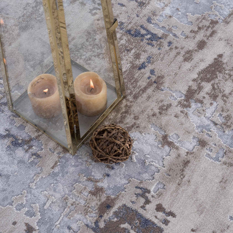 8' X 10' Beige Abstract Dhurrie Area Rug