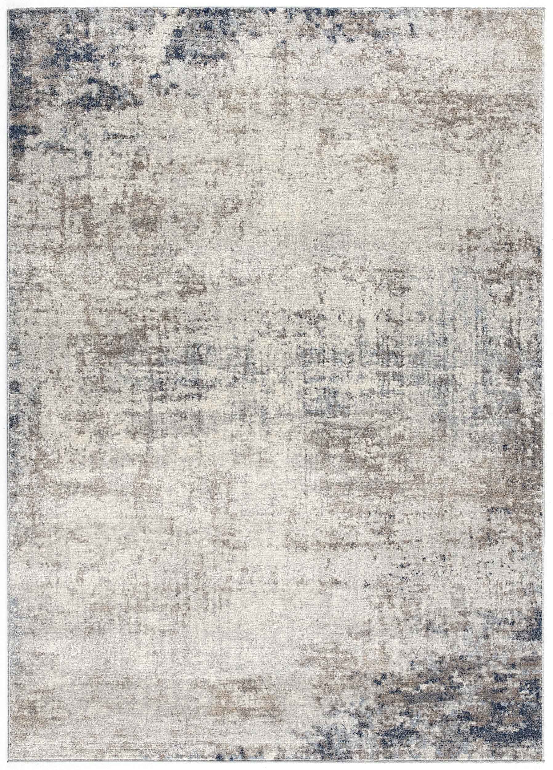 2’ X 5’ Navy Blue Distressed Striations Area Rug