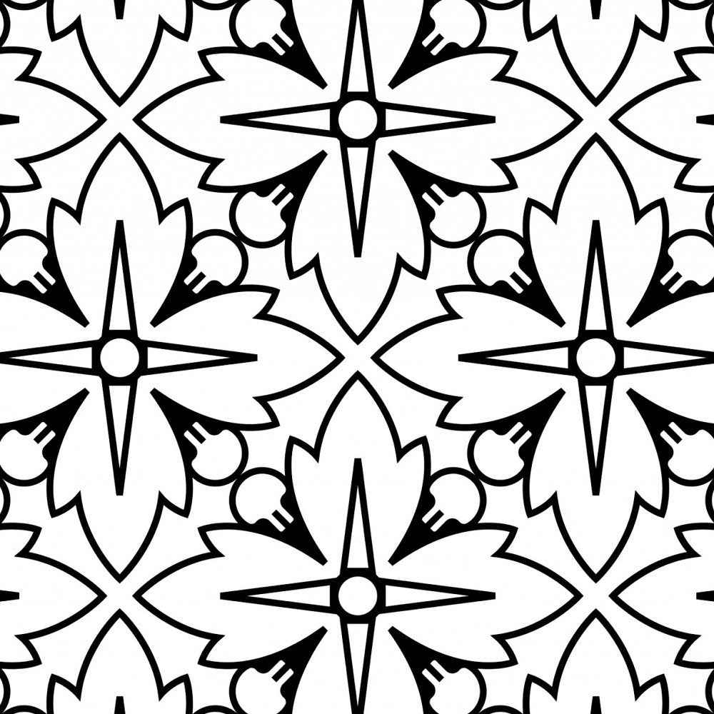 6" X 6" Black And White Silo Peel And Stick Removable Tiles