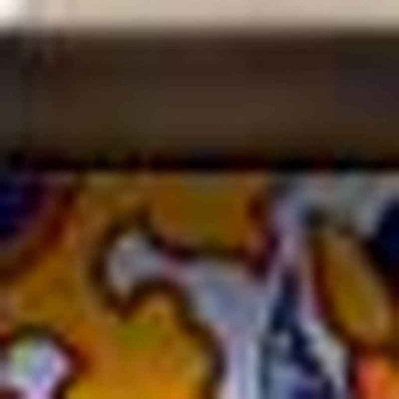 6" X 6" Orange Red And Blue Peel And Stick Removable Tiles