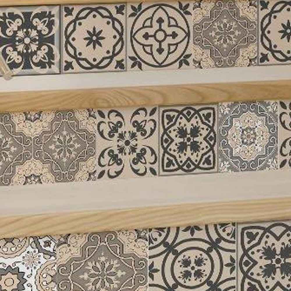 7" X 7" Espresso Brown Mosaic Peel And Stick Removable Tiles