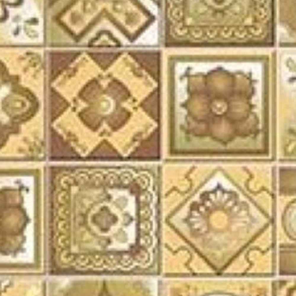 8" X 8" Vintage Beige And White Peel And Stick Removable Tiles