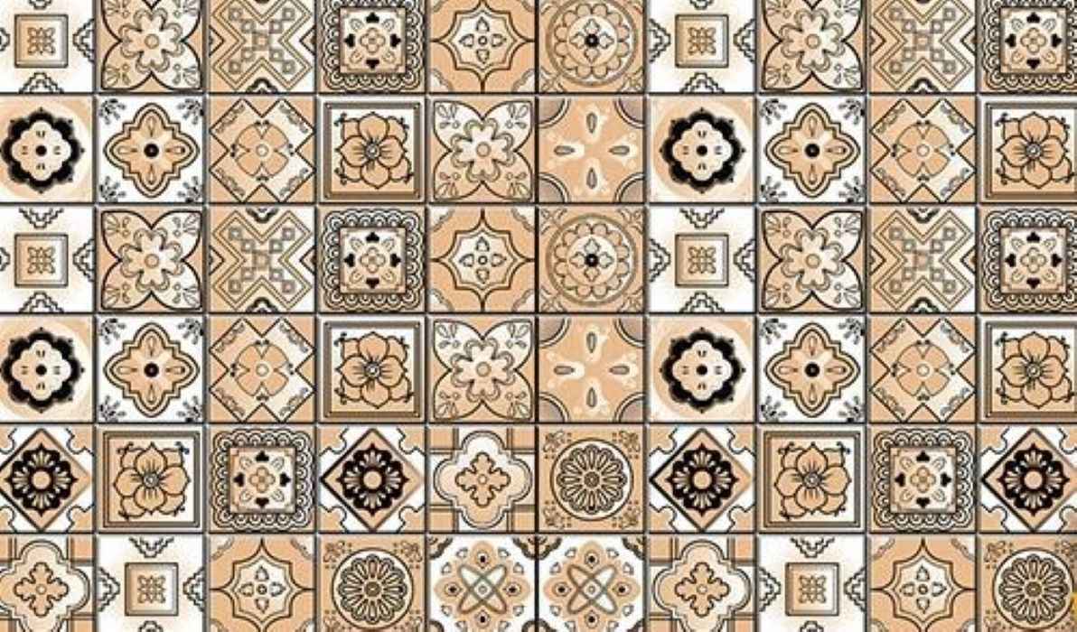 8" X 8" Shades Of Taupe Mosaic Peel And Stick Removable Tiles