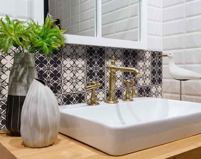 8" X 8" The Clover Peel And Stick Removable Tiles