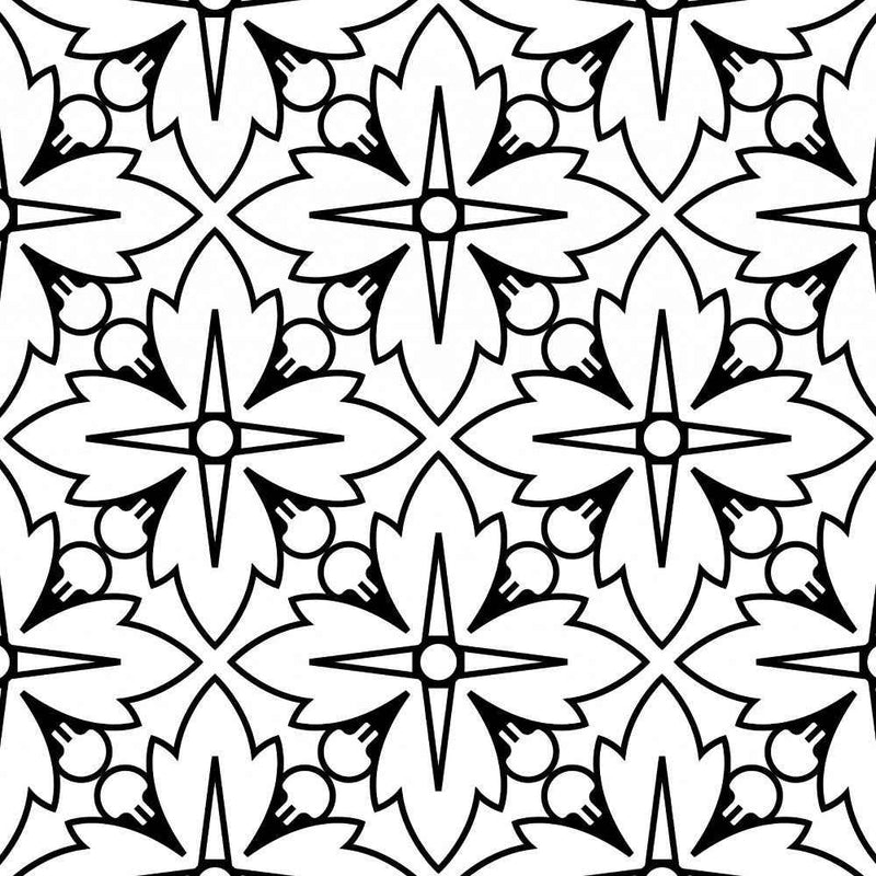 4" X 4" Black And White Silo Peel And Stick Removable Tiles