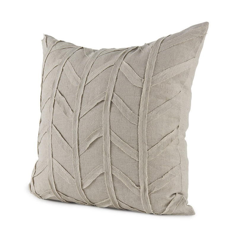 Light Gray Chevron Textured Pillow Cover - Home Decor