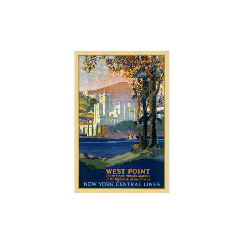 West Point New York Vintage Travel Unframed Print Wall Art - Home Decor