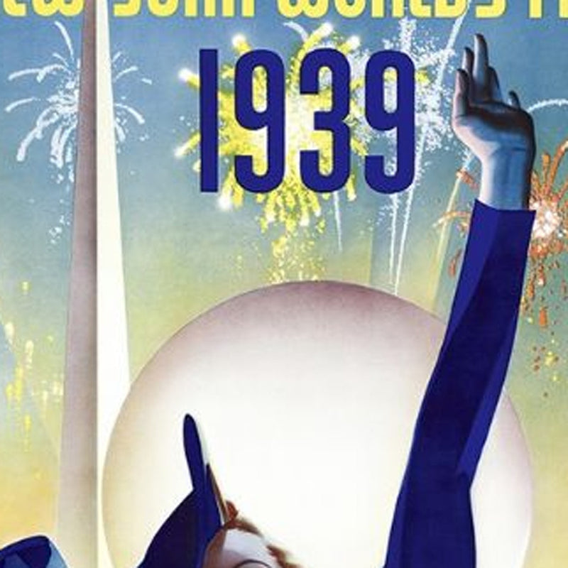 New York 1939 World's Fair Vintage Travel Unframed Print Wall Art - Home Decor