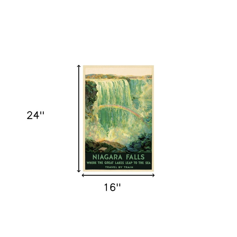 16" X 24" Niagra Falls New York C1920S Vintage Travel Poster Wall Art - Home Decor
