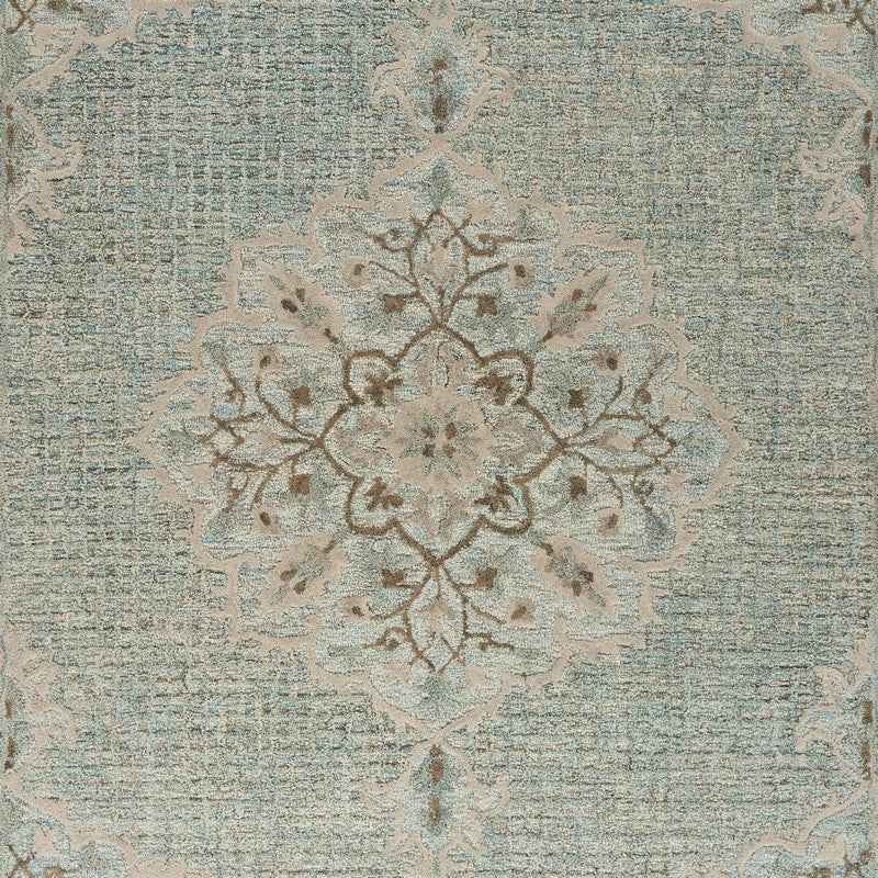 8' X 10' Blue Wool Hand Tufted Area Rug