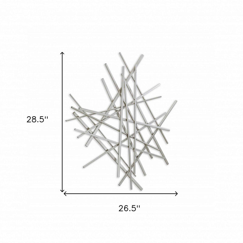 Silver Steel Wall Decor