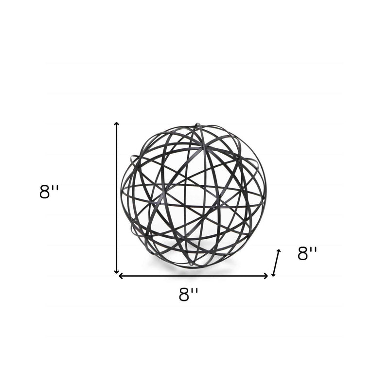 Black Metal Wire Decorative Sculpture