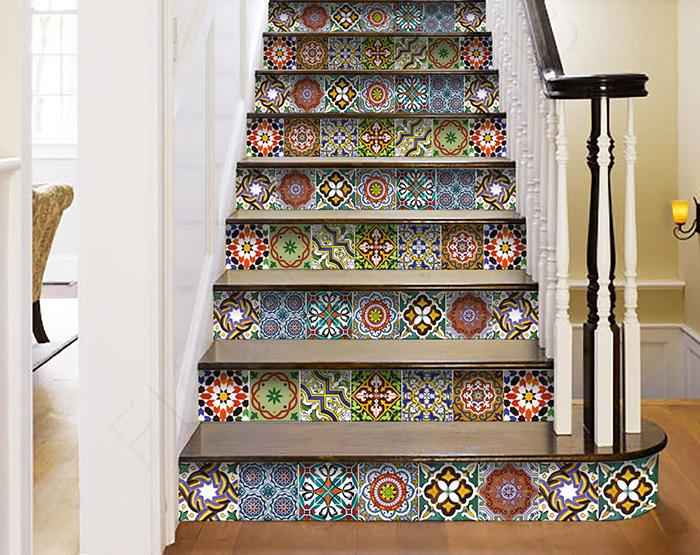 8" X 8" Mediterranean Mash Mosaic Peel and Stick Tiles