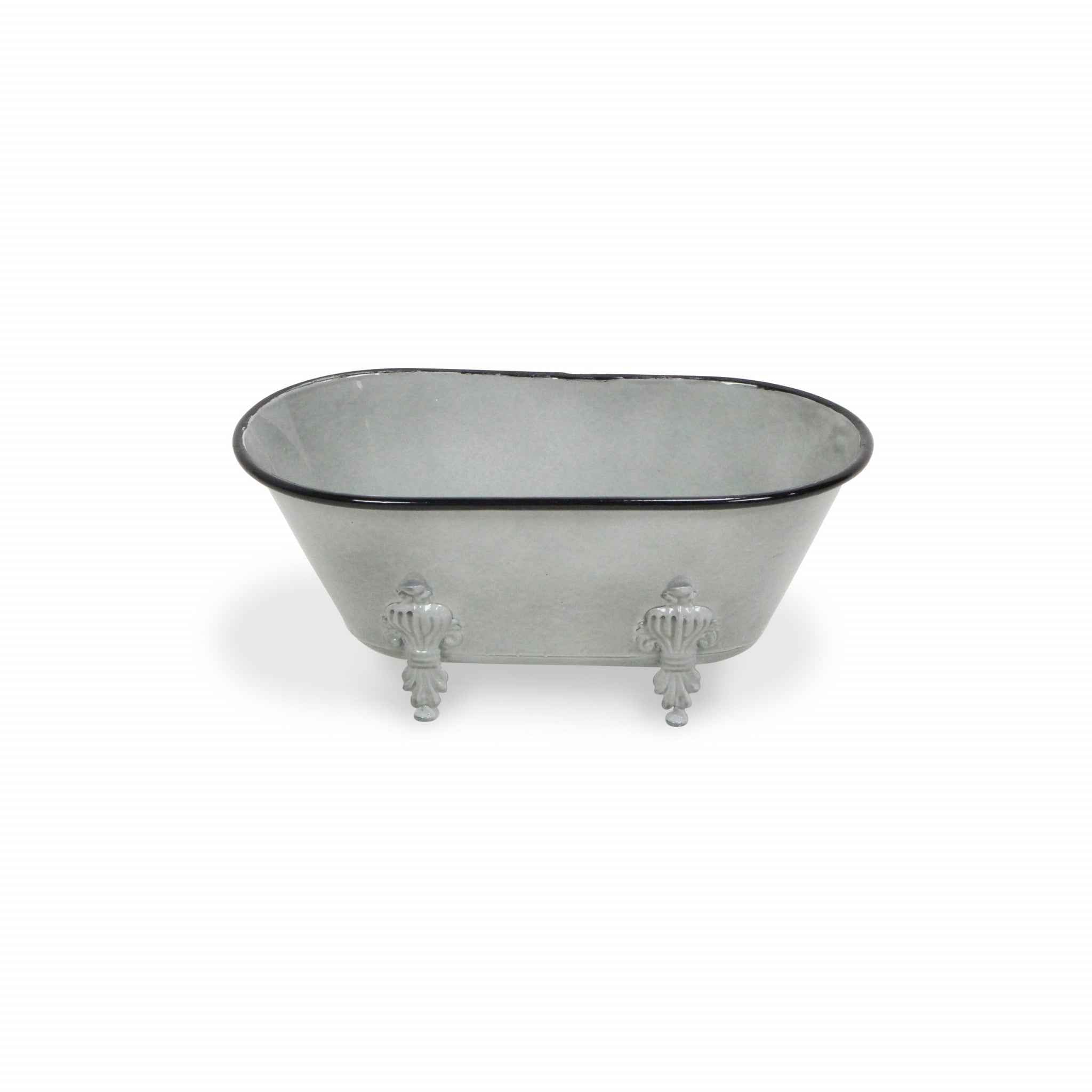 Jumbo Light Gray Bathtub Decorative Sculpture