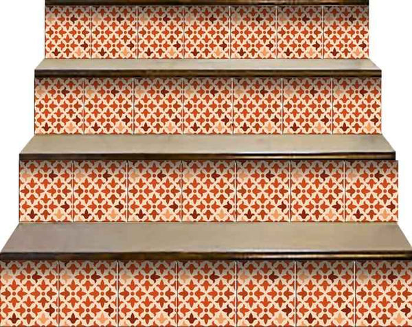 5" X 5" Terra Cotta Tango Peel and Stick Tiles