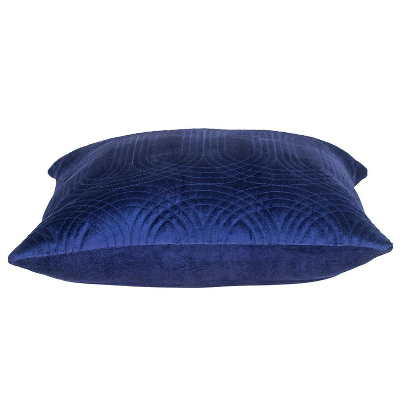 20" Blue Cotton Blend Throw Pillow - Home Decor
