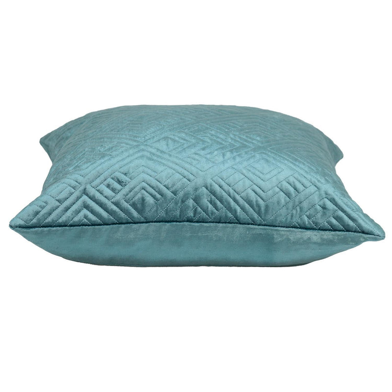 20" Teal Cotton Blend Throw Pillow - Home Decor