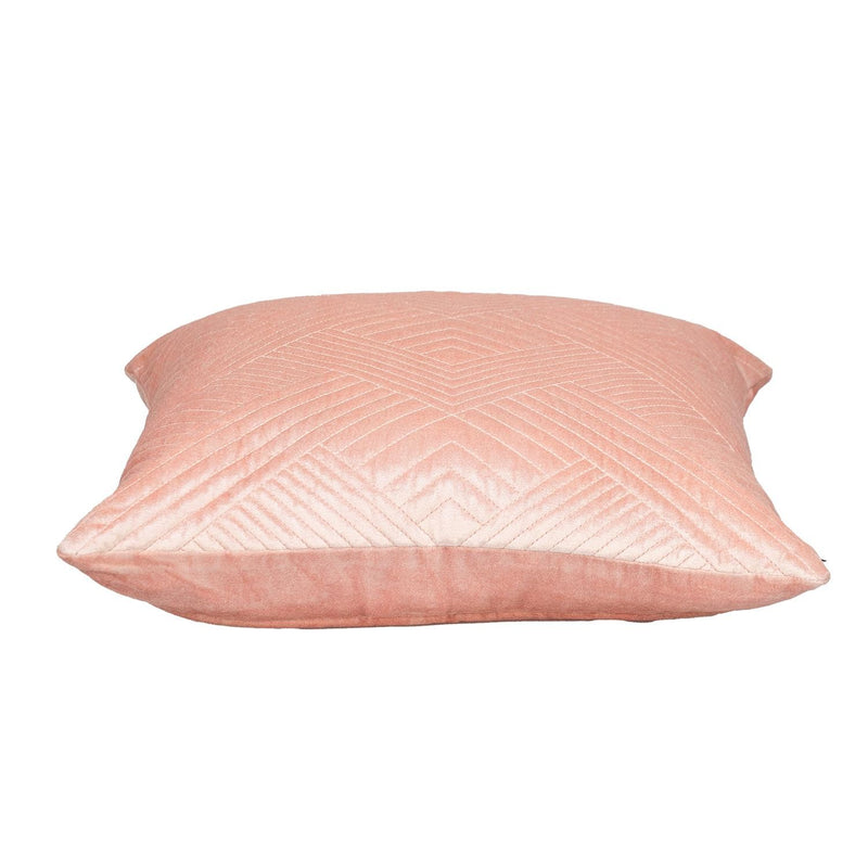 20" Pink Cotton Blend Throw Pillow - Home Decor