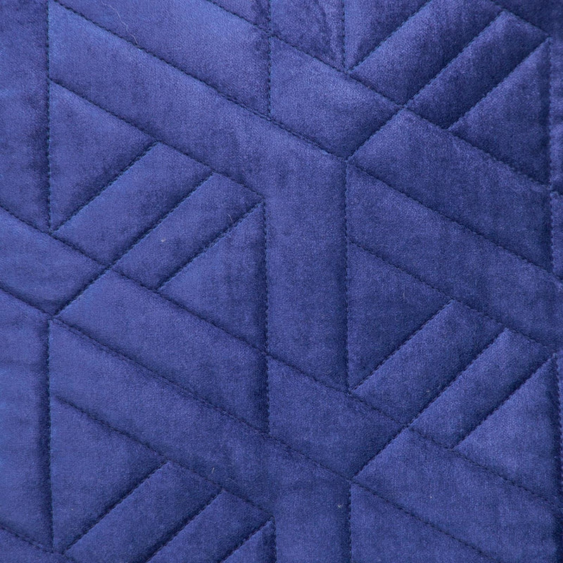 20" Blue Cotton Blend Throw Pillow - Home Decor