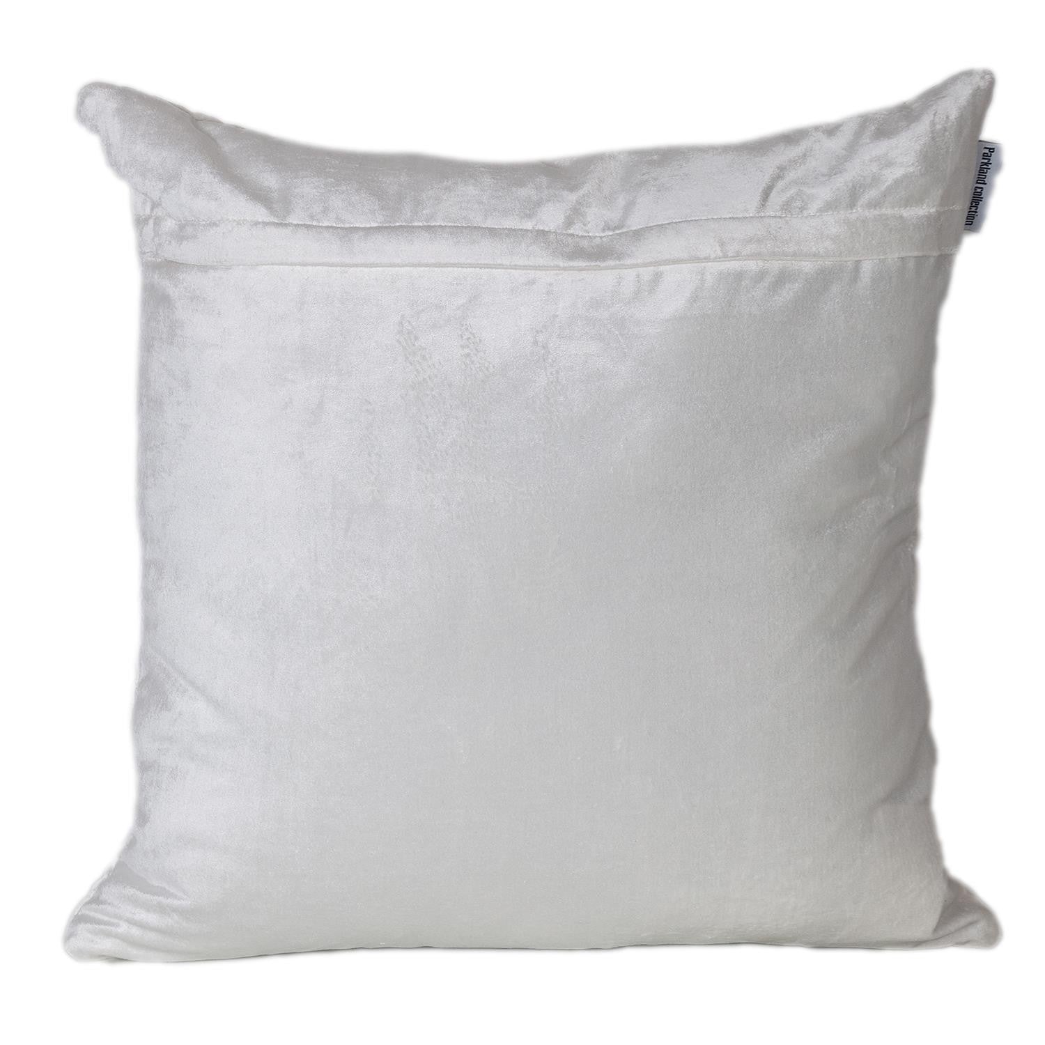 20" White Cotton Blend Throw Pillow - Home & Garden