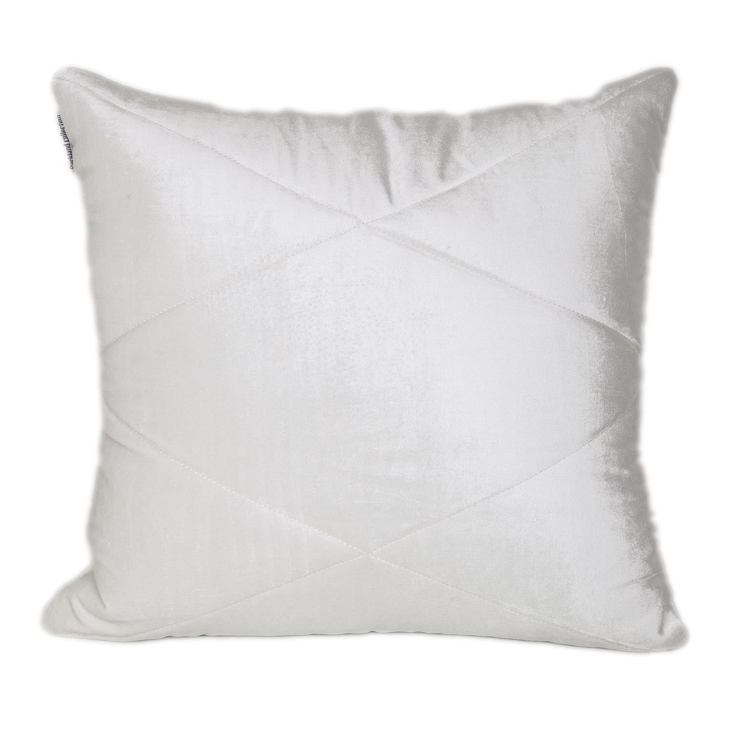 20" White Cotton Blend Throw Pillow - Home & Garden
