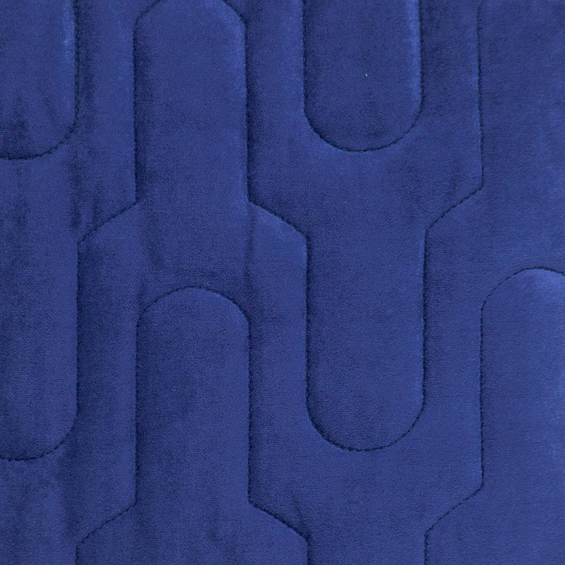 Geometric Lush Quilted Blue Throw Pillow - Home Decor