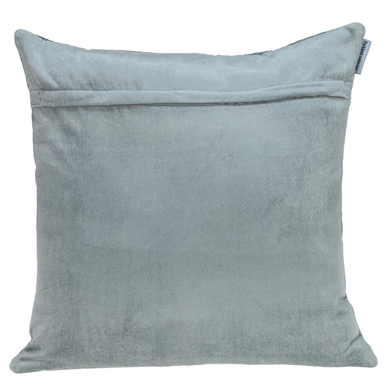 Geometric Lush Quilted Metallic Gray Throw Pillow - Home Decor