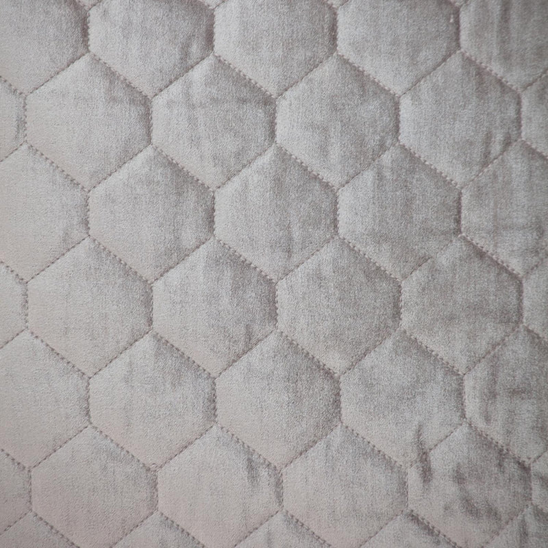 Taupe Tufted Velvet Quilted Throw Pillow - Home Decor