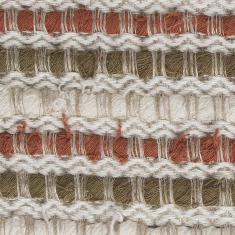 Brown Beige Nubby Texture Bands Throw Pillow - Home Decor