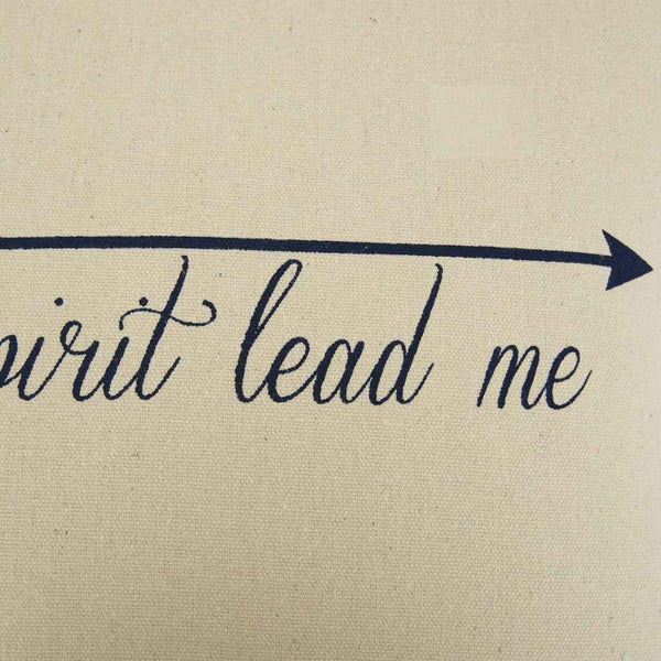 Black Taupe Canvas Spirit Lead Throw Pillow