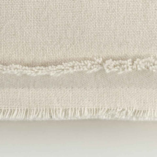 Beige Botanical Pattern Embroidered Lumbar Pillow