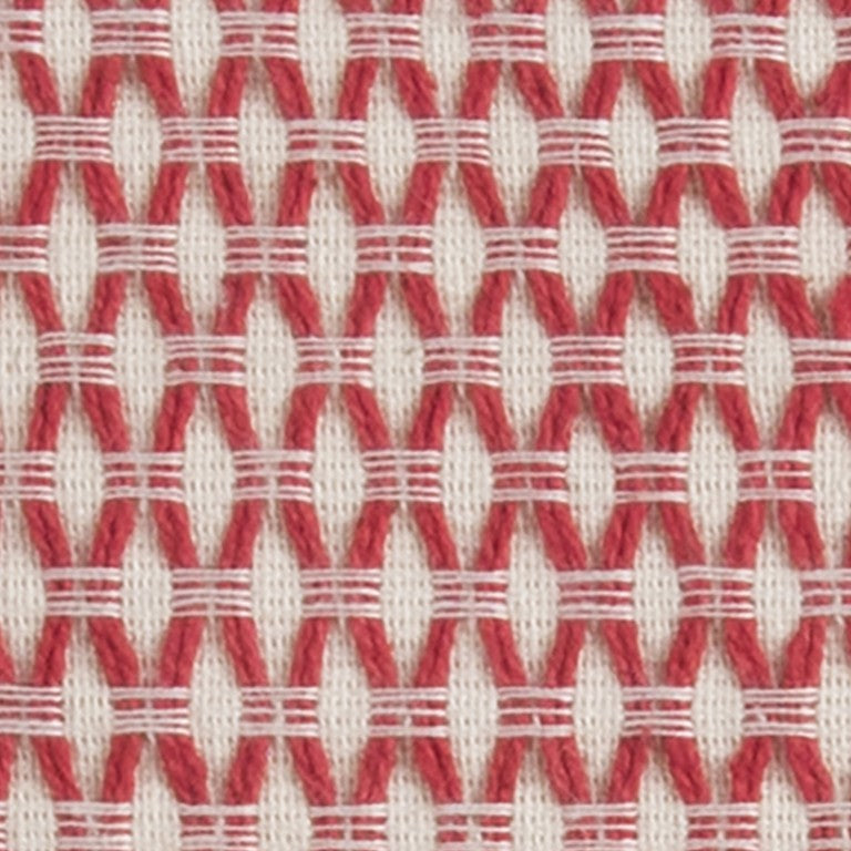 Red Ivory Scaled Diamond Pattern Throw Pillow - Home Decor