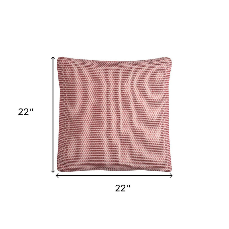 Red Ivory Scaled Diamond Pattern Throw Pillow - Home Decor