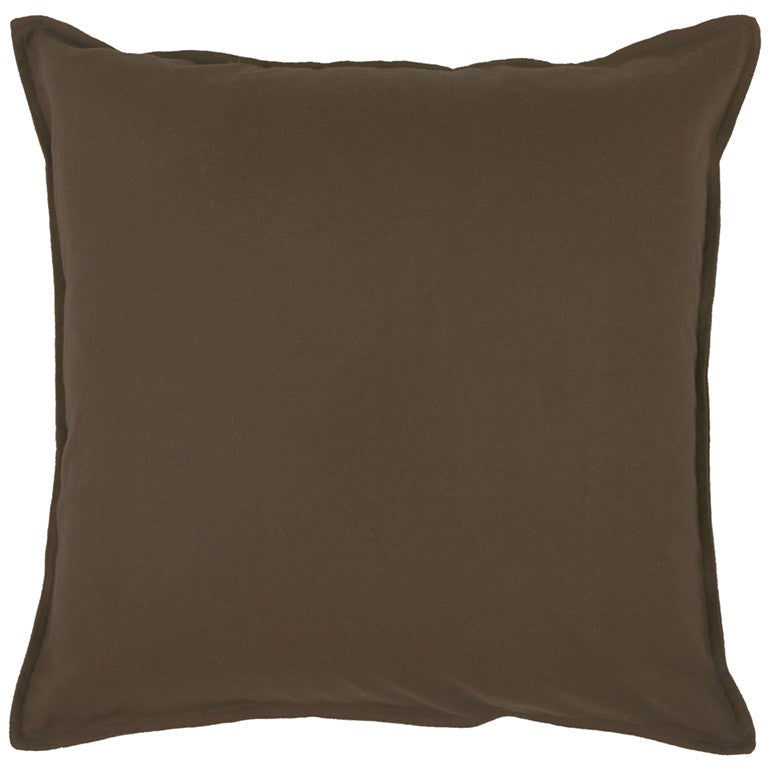 20" Brown Cotton Throw Pillow - Home Decor