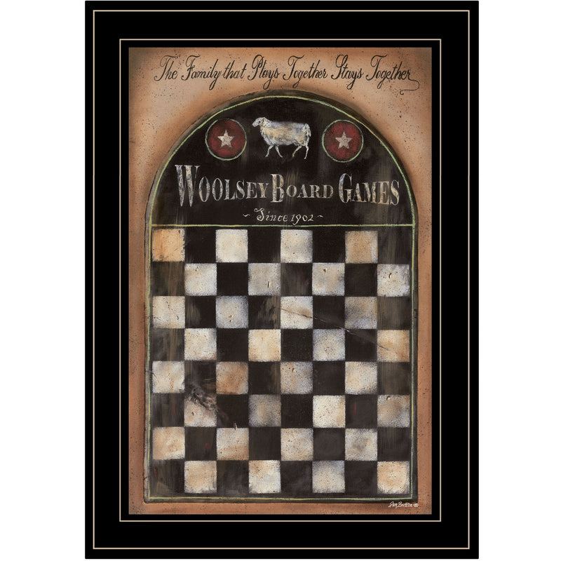 Woolsey Board Game 2 Black Framed Print Wall Art - Home Decor