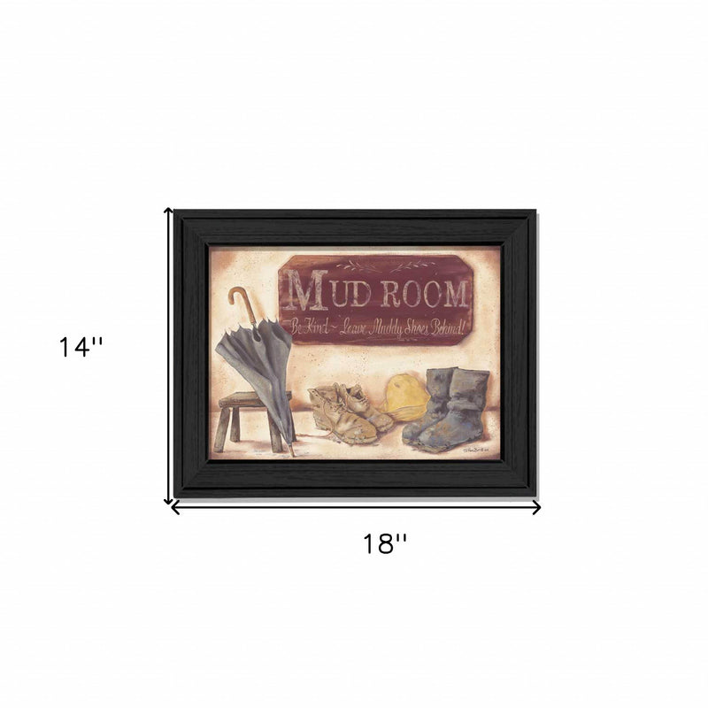 Muddy Shoes Black Framed Print Wall Art - Home Decor
