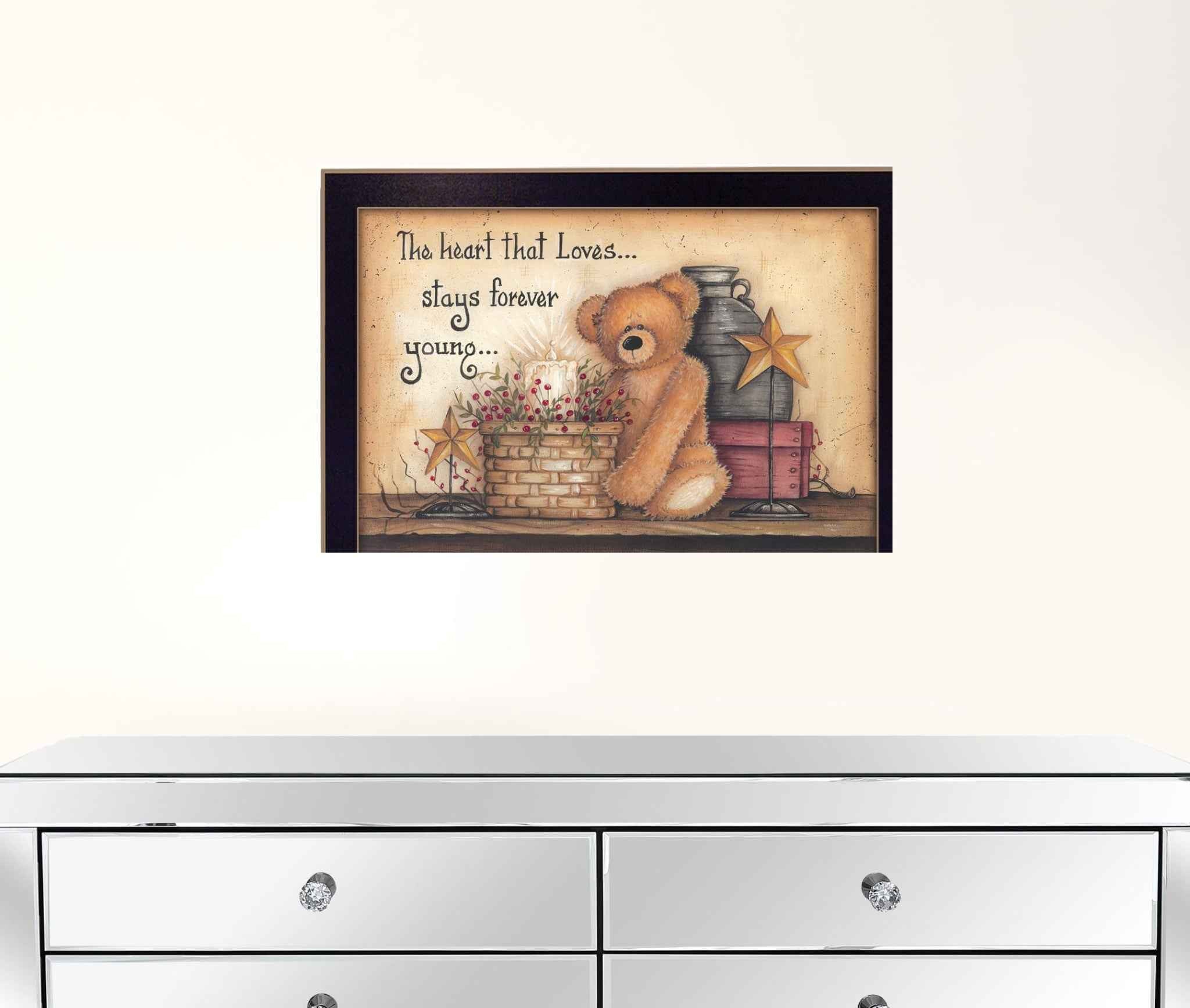 Forever Young 2 Black Framed Print Wall Art