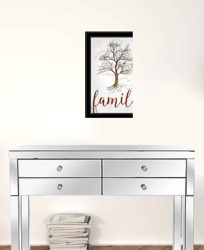 Family Tree 2 Black Framed Print Wall Art