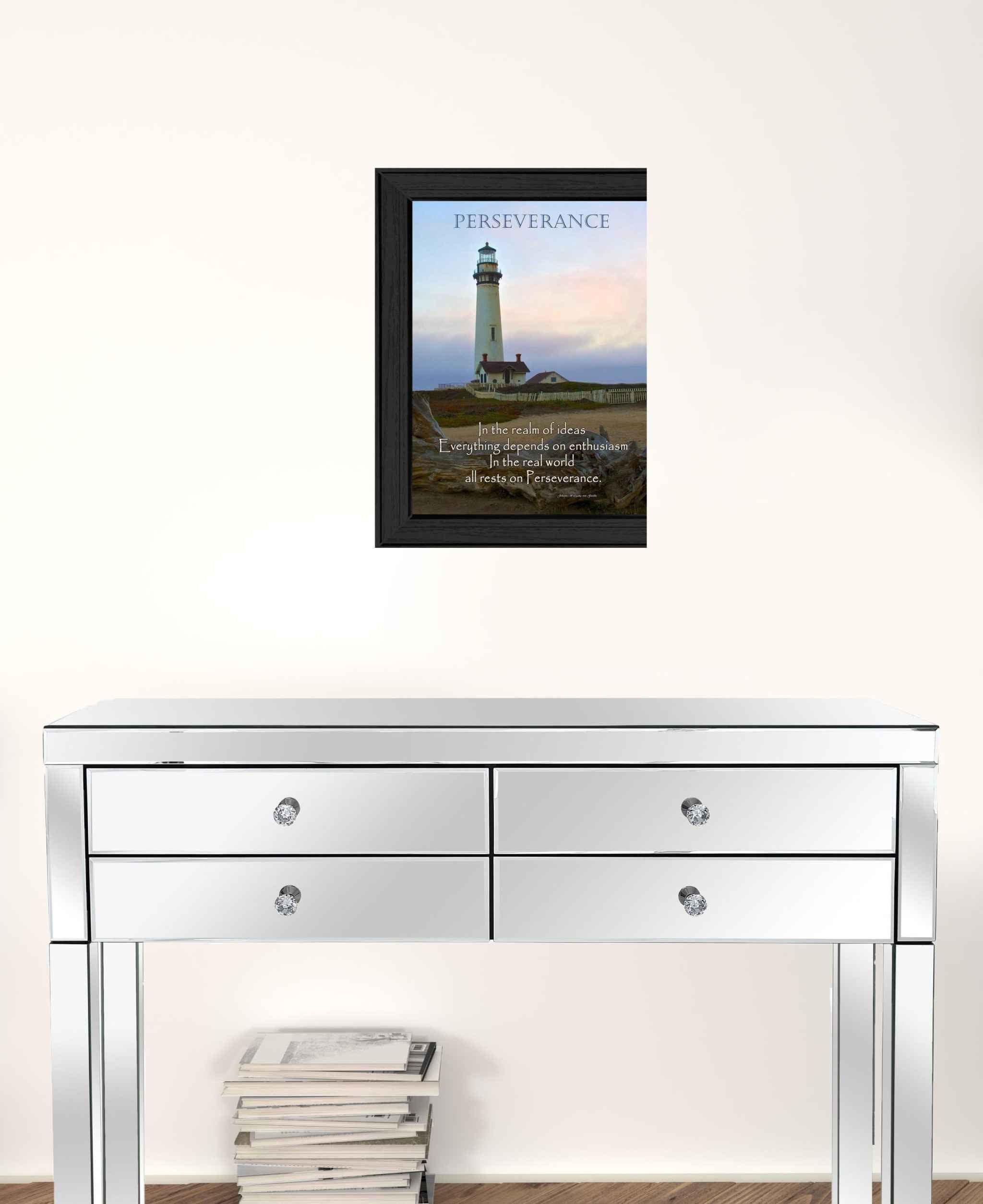 Perseverance 2 Black Framed Print Wall Art