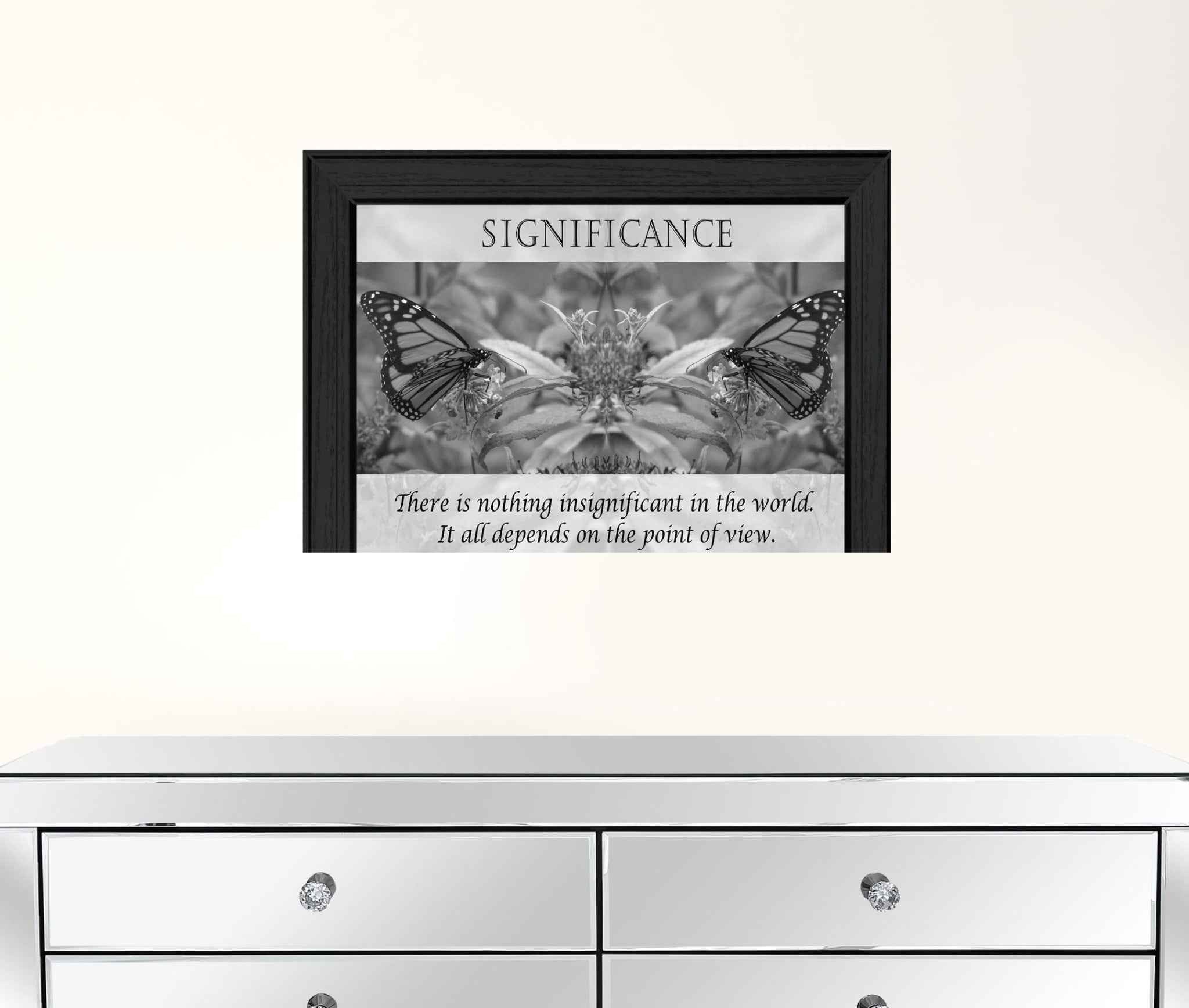 Significance 5 Black Framed Print Wall Art