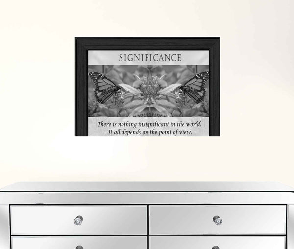 Significance 5 Black Framed Print Wall Art