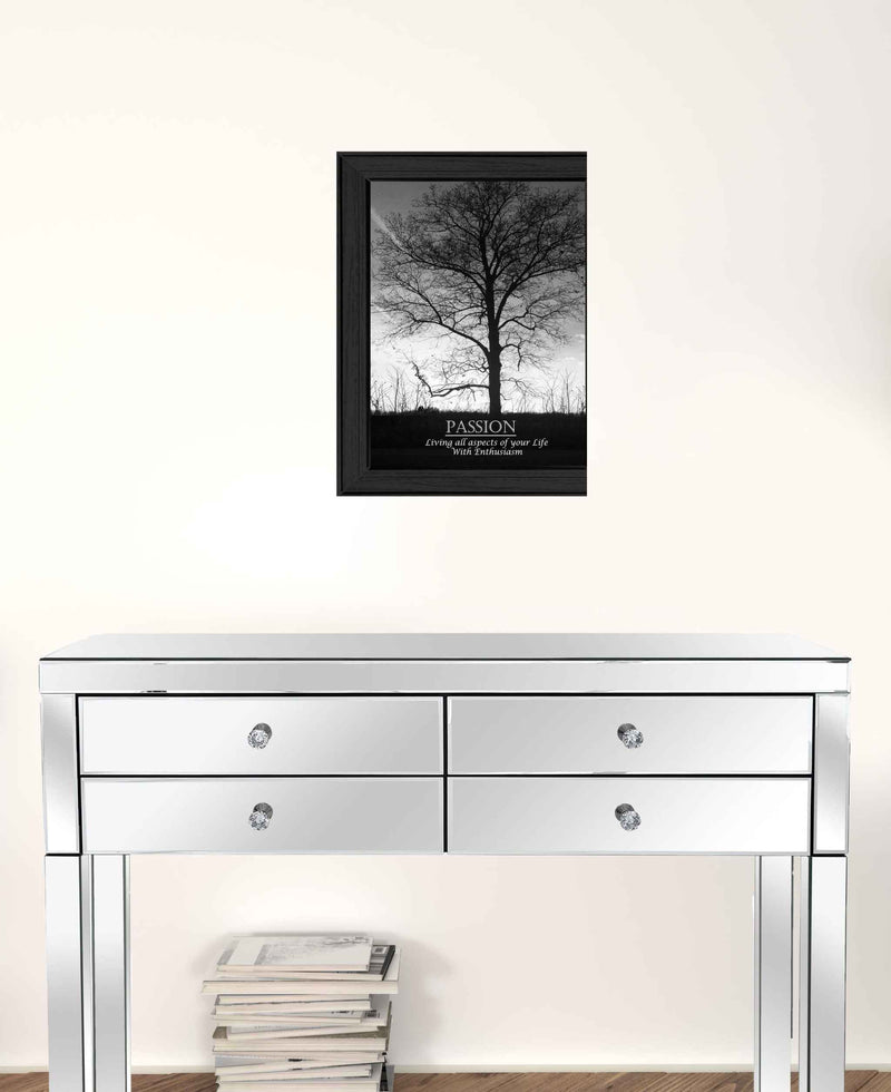 Passion 5 Black Framed Print Wall Art