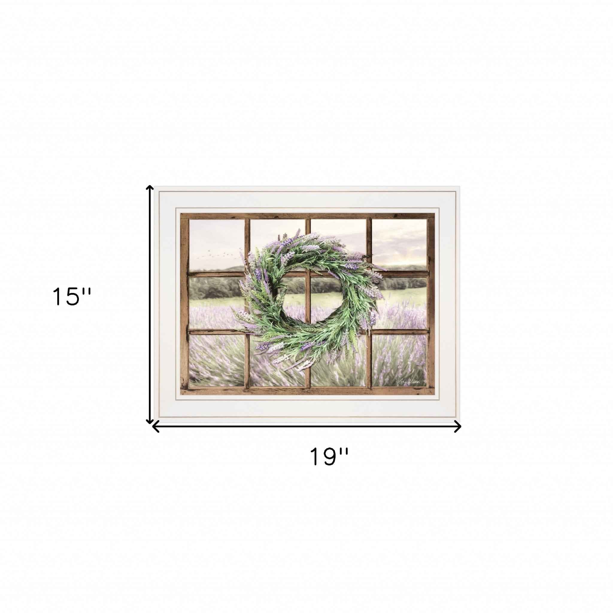 Country Gazing 3 White Framed Print Wall Art