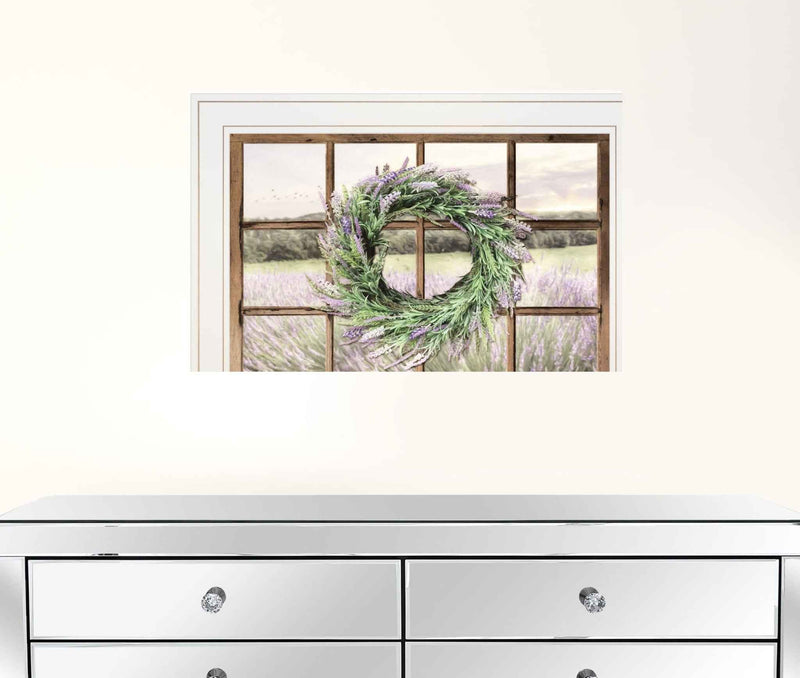 Country Gazing 3 White Framed Print Wall Art