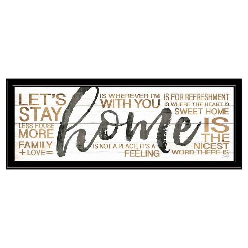 Home 4 Black Framed Print Wall Art